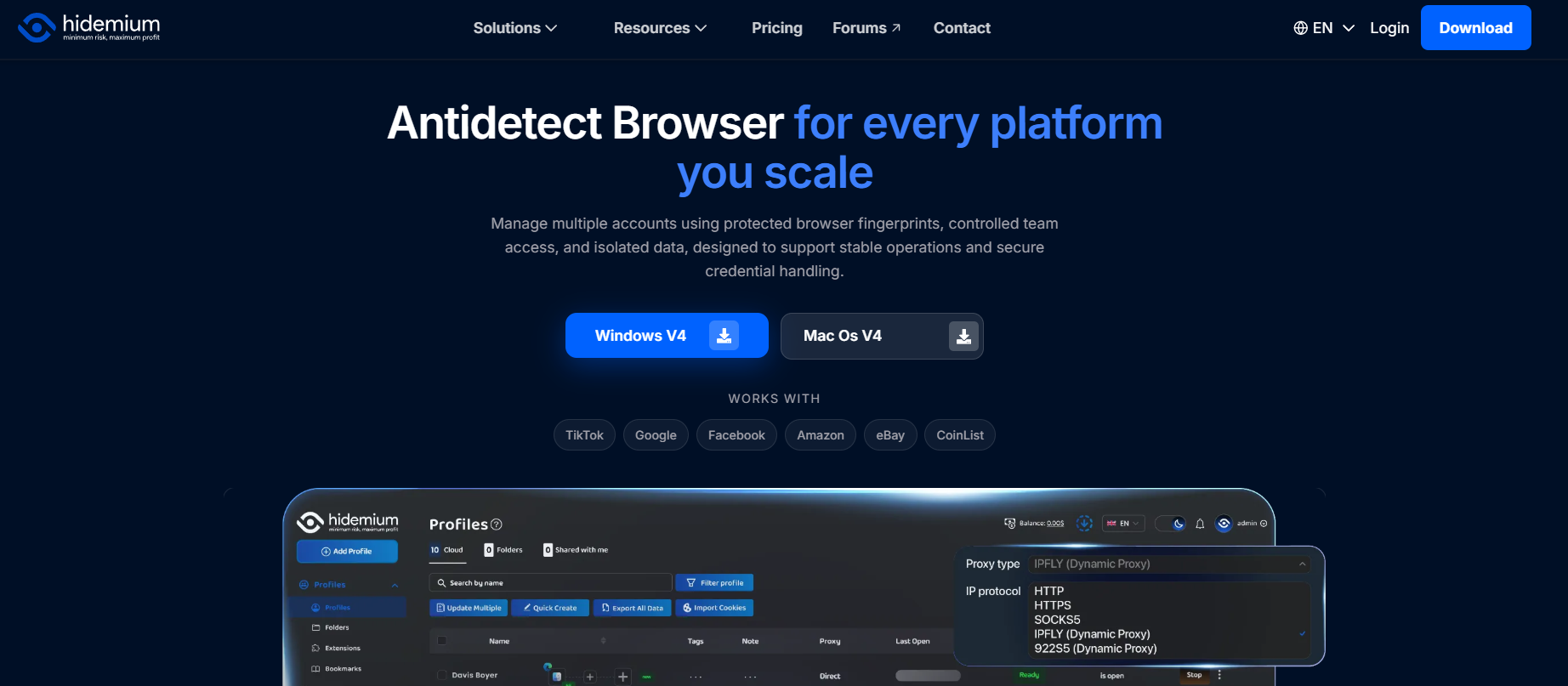 Hidemium — best overall Multilogin alternative for 2026