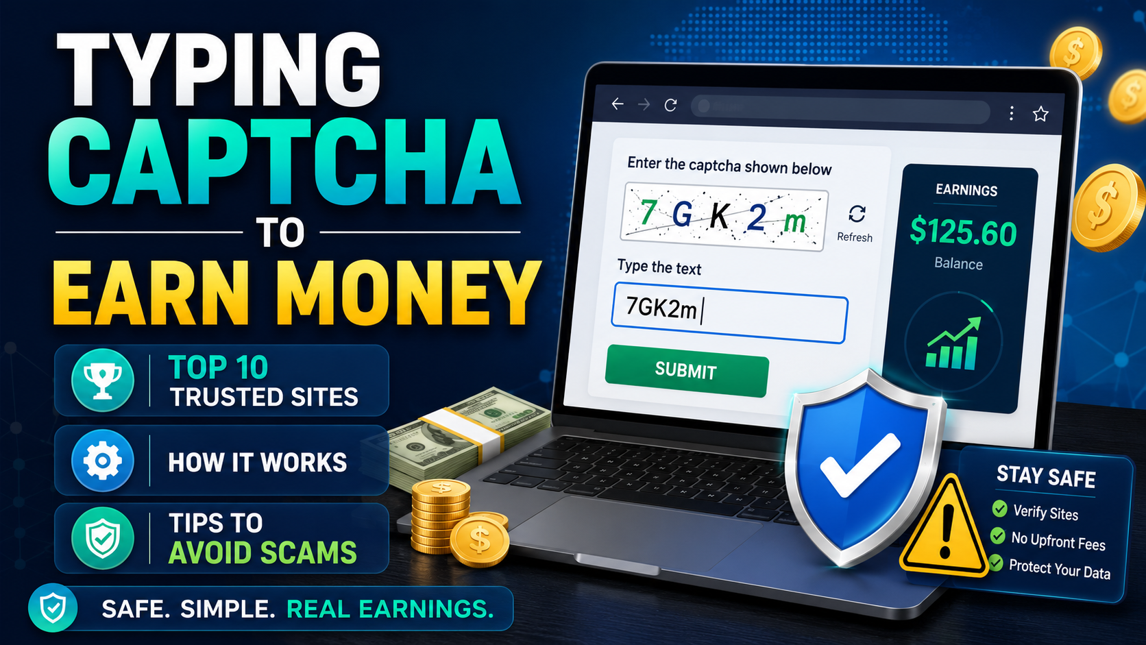 Typing Captcha to Earn Money: Top 10 Trusted Sites, How It Works & Tips to Avoid Scams (2026)