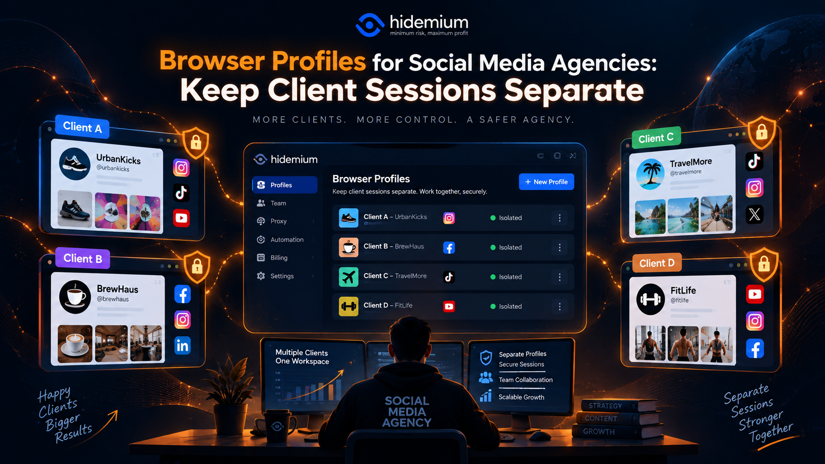 Browser Profiles for Social Media Agencies: Keep Client Sessions Separate