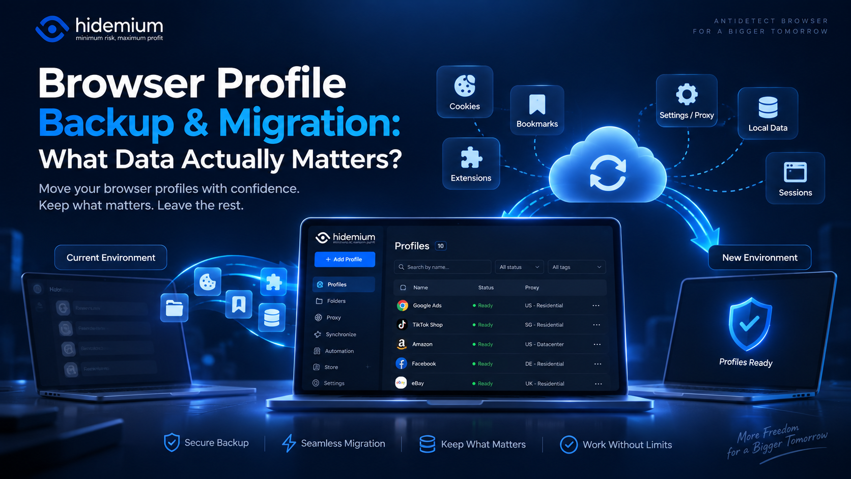 Browser Profile Backup & Migration: What Data Actually Matters?